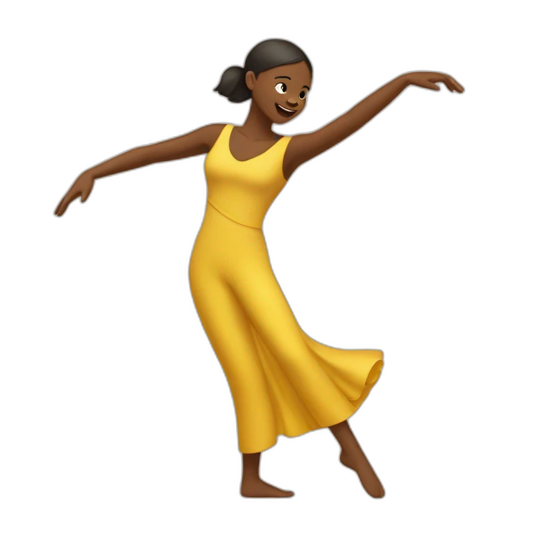 Humain fille qui danse avec une fille emoji