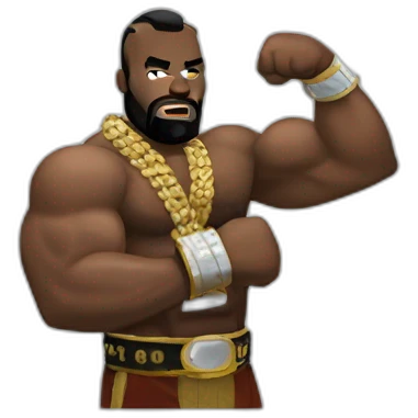 Mr T flexing biceps emoji