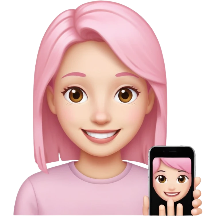 Light Pink facetime emoji