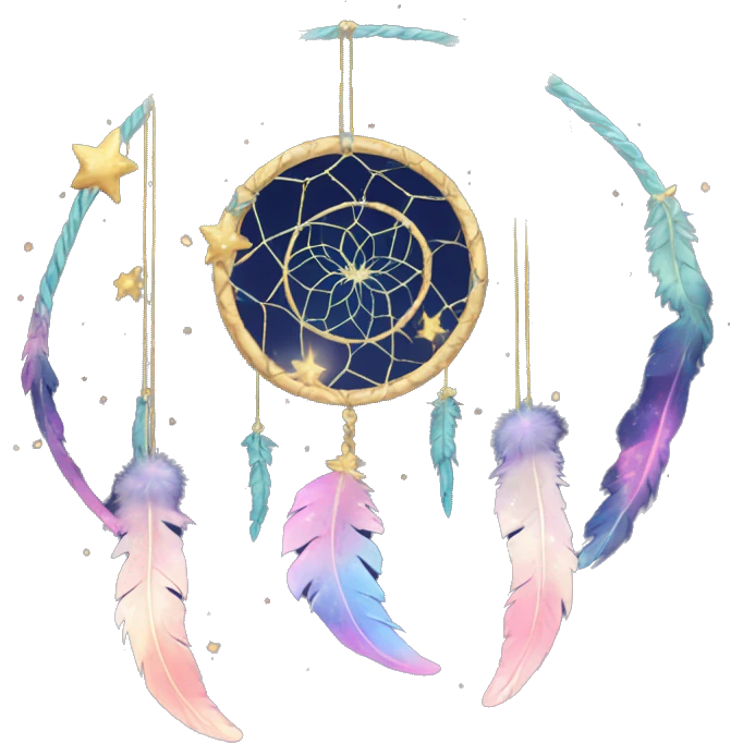 Sparkly moon-and-stars-galaxy-dreamcatcher emoji