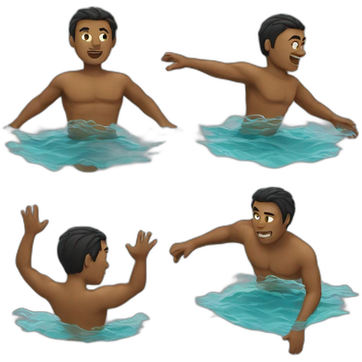 Swimming guy emoji