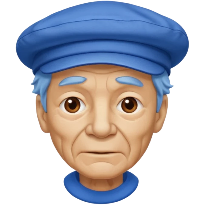 old man with blue hat emoji