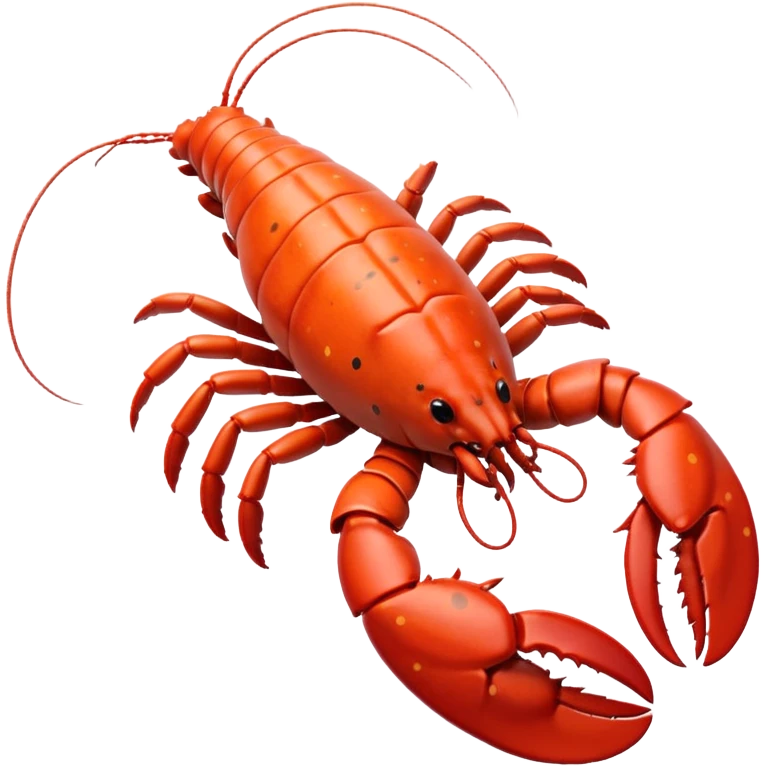 White and black white lobster  emoji