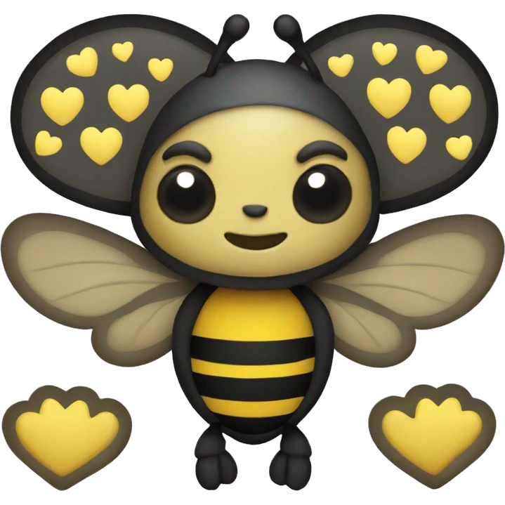 bumblebee with hearts  emoji