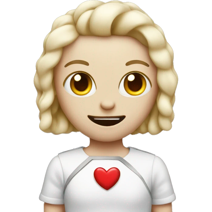 Emoji with heart eyes holding a knife with a bow on it  emoji