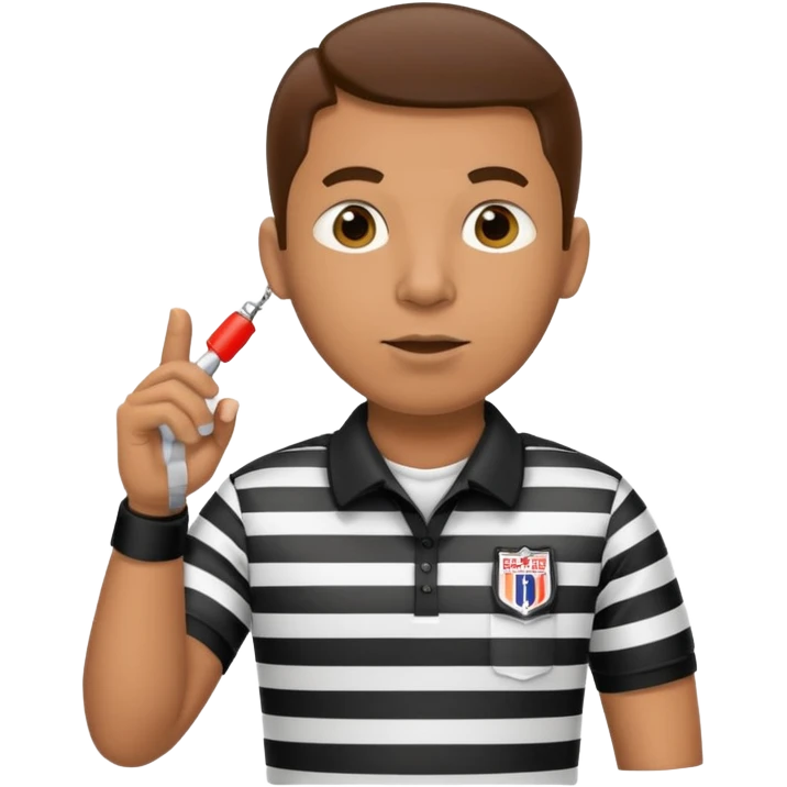 American football Referee emoji