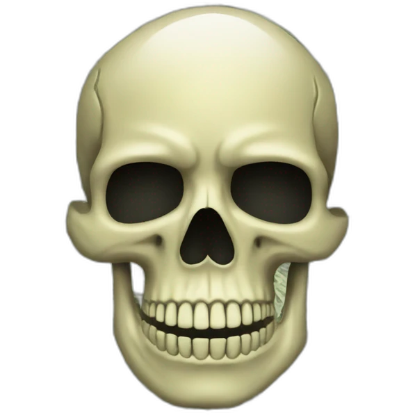 The money in a skull emoji