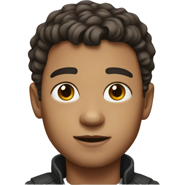 realistic portrait of solo boy emoji