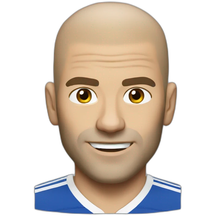 Zidane realistic emoji