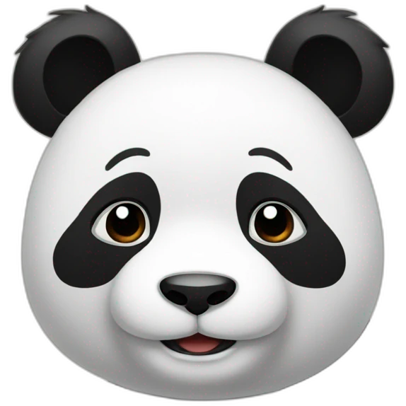 Panda qui court emoji