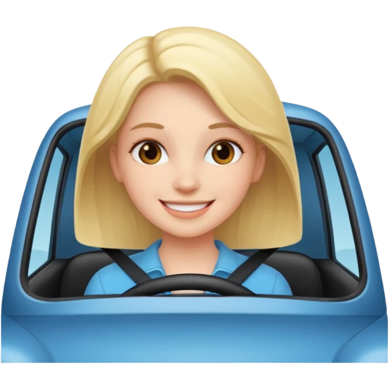 Girl car emoji