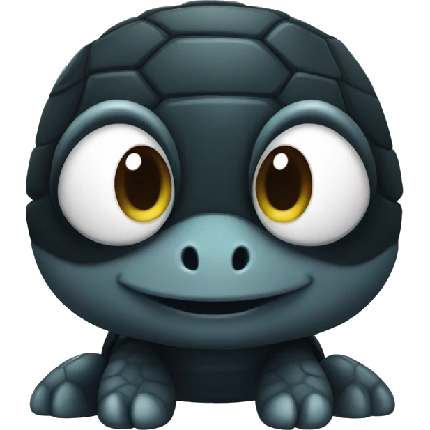 cute black turtle emoji