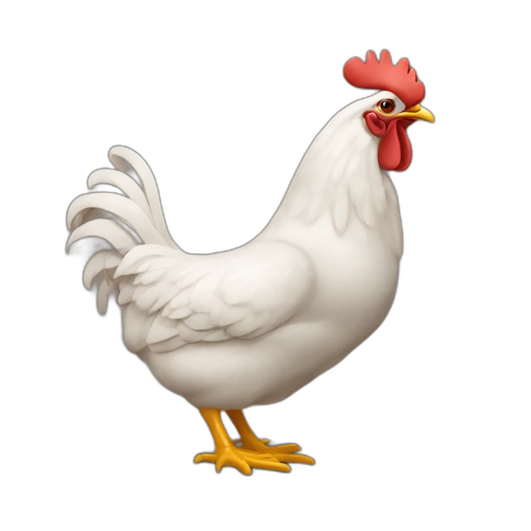 Un gars qui mange du poulet  emoji