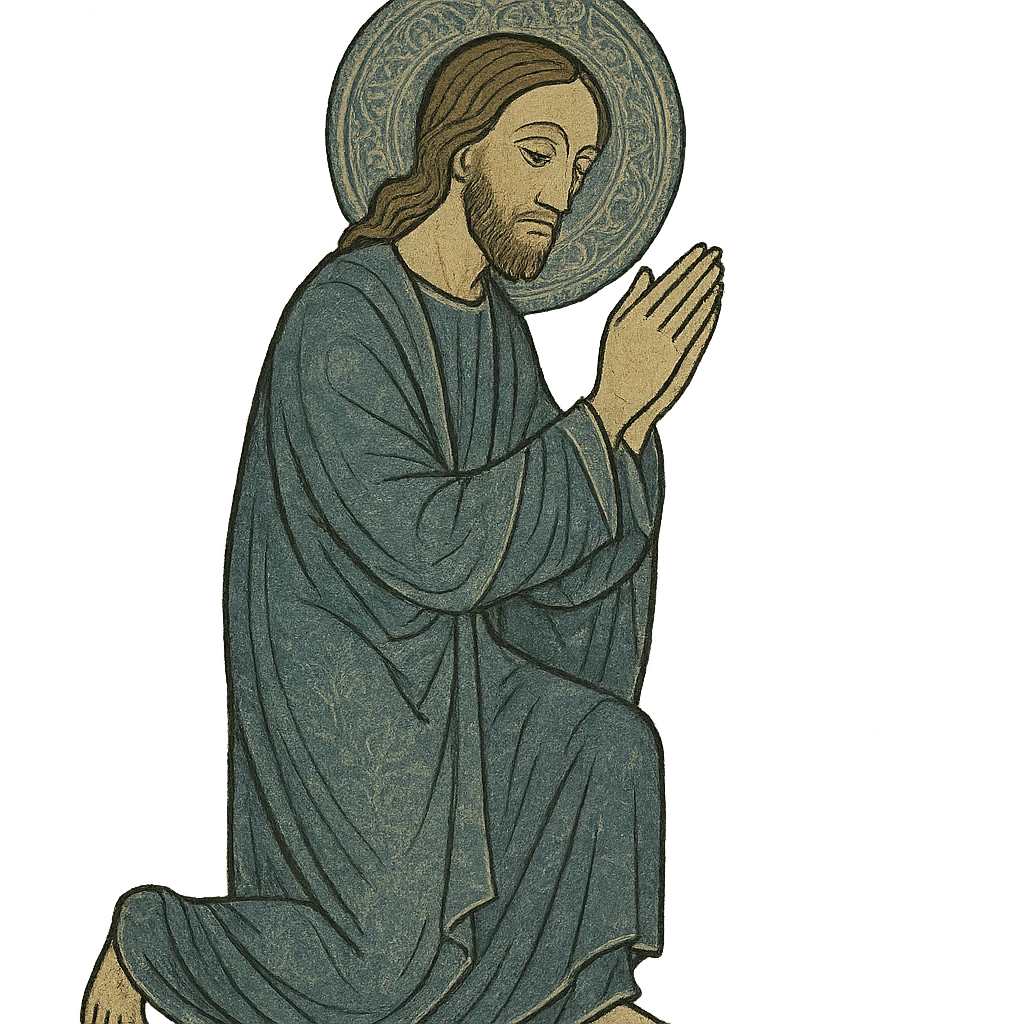 jesus praying  emoji