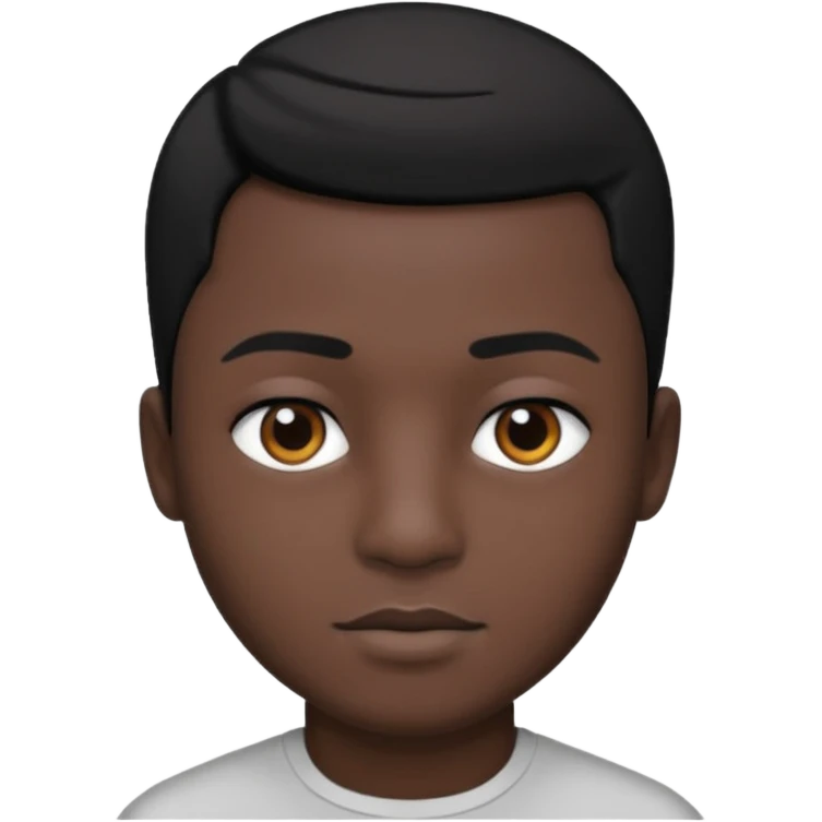 Male black white photo style head emoji