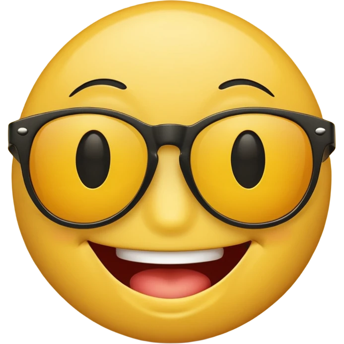 Smiley face with sunglasses  emoji
