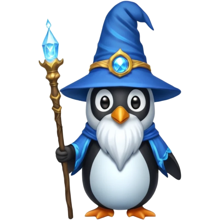 Penguin Wizard emoji