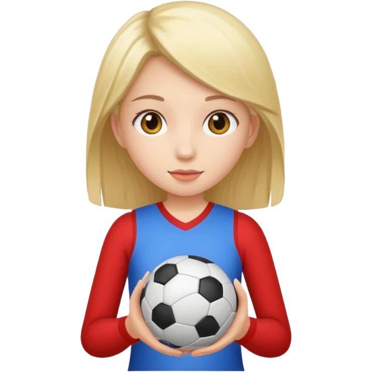 Girl wearing a ball  emoji