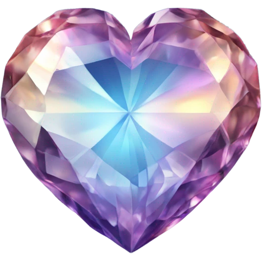 Crystal heart emoji