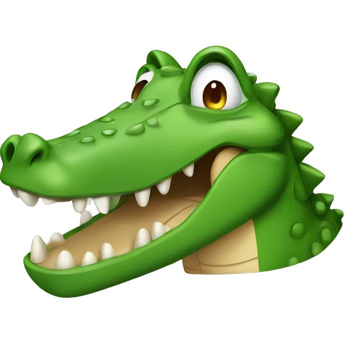 crying crocodile emoji