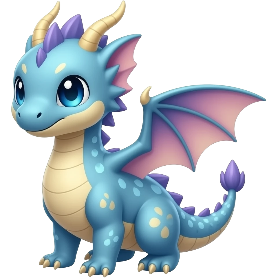 P moe meow meow cute fuzzy realistic Randomly-faerie-drake exotic Fakémon-creature emoji