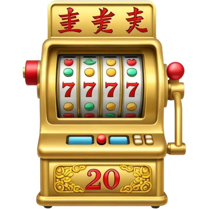 Slot machine, macau, chinese emoji