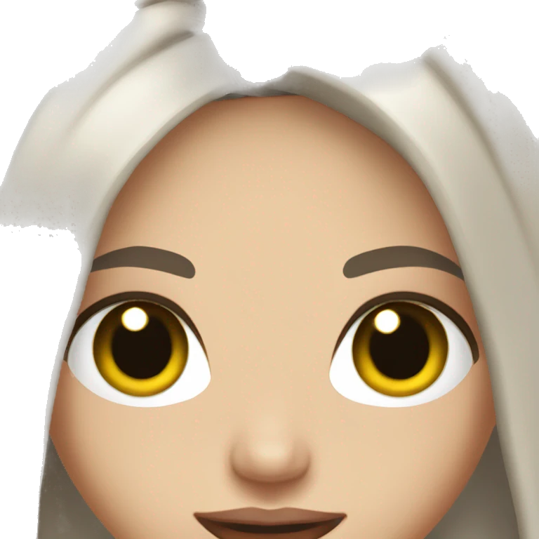 white girl brunette hair party dress emoji