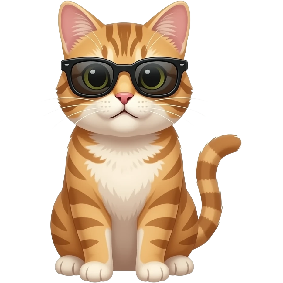 Cat wearing sunglasses emoji