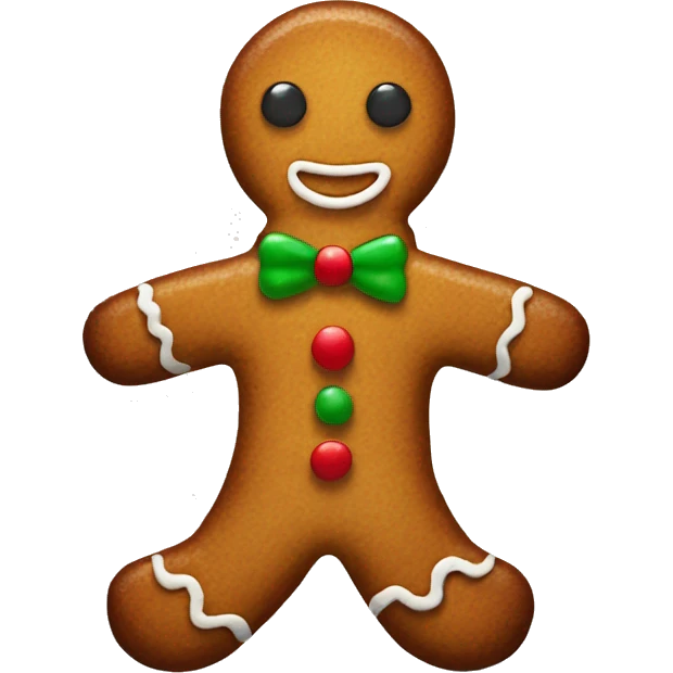 Gingerbread man emoji