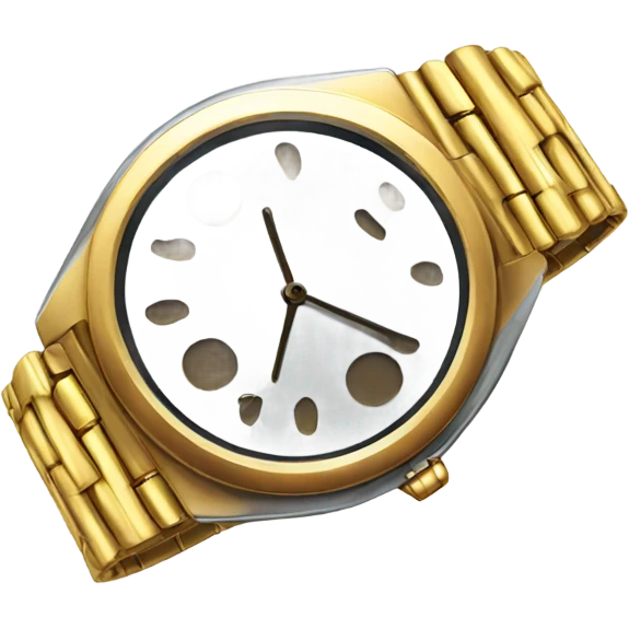 Shiny watch emoji
