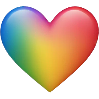 Rainbow heart emoji