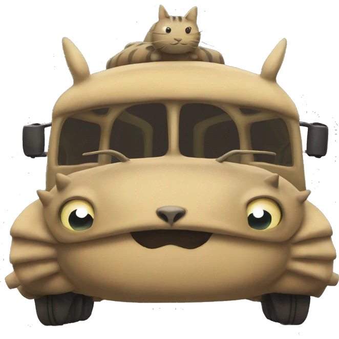 Catbus from My Neighbor Totoro emoji