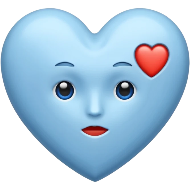 Emoji azul claro corazón roto emoji