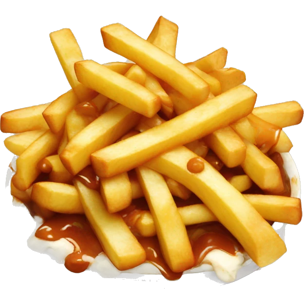 poutine qui mange une poutine emoji