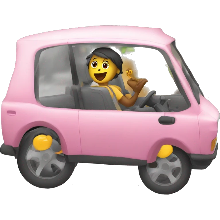 fally dans une voiture emoji