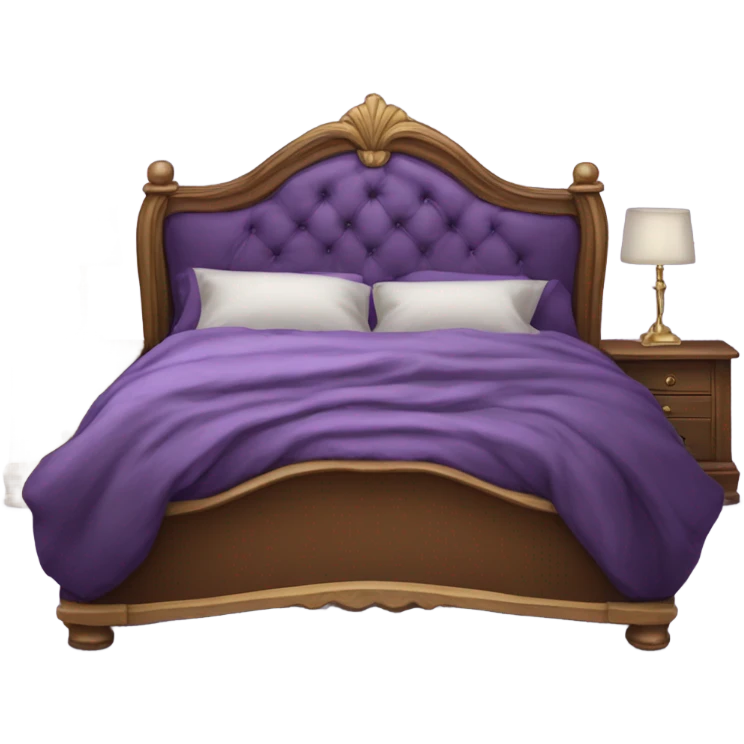 Fancy Purple bed emoji