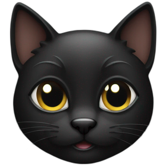 black cat mischief emoji
