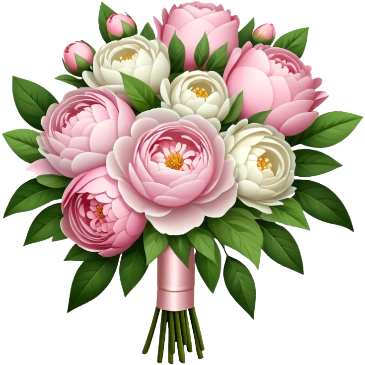 Bridal bouquet with flowers emoji