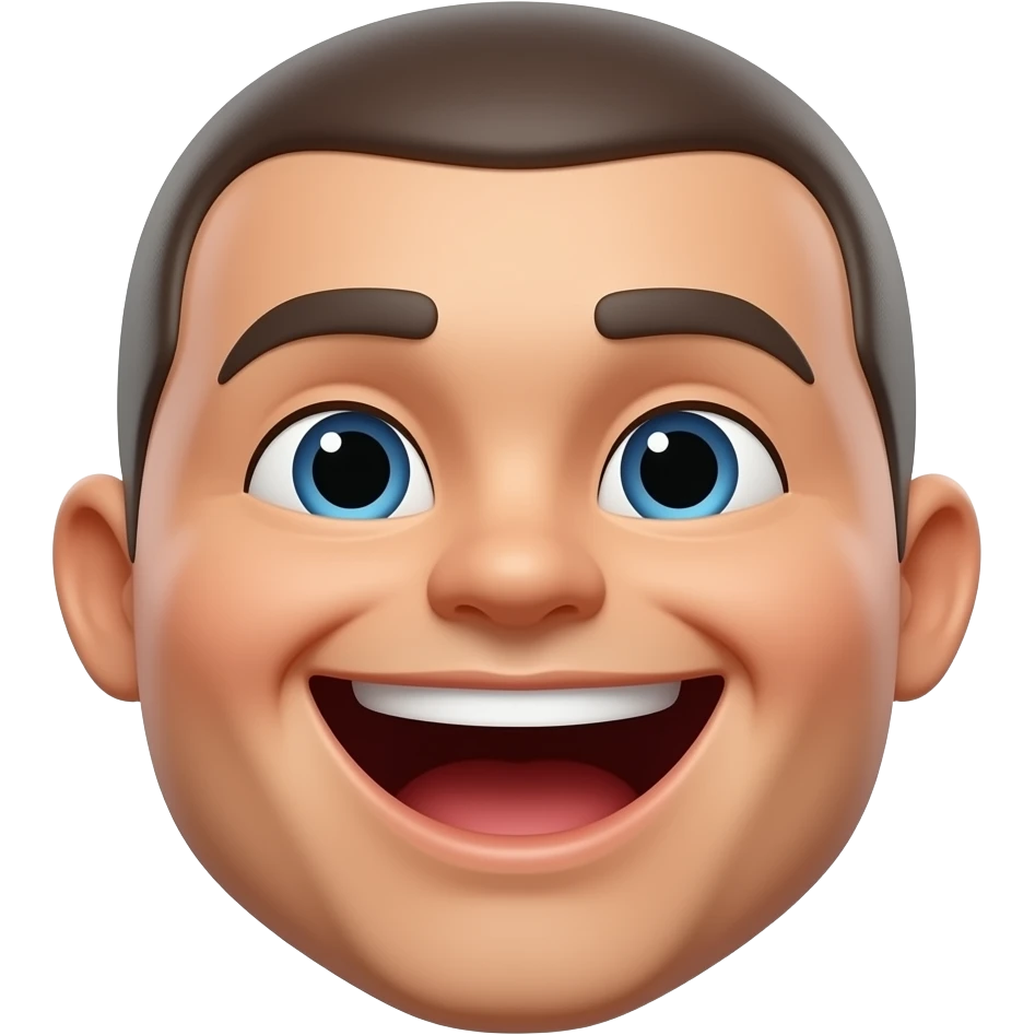 Make laughing emoji