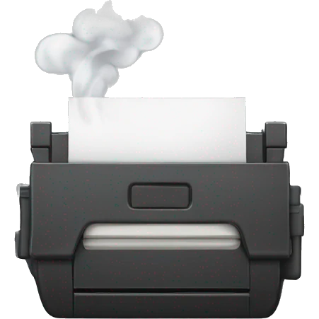 cartridge with smoke emoji
