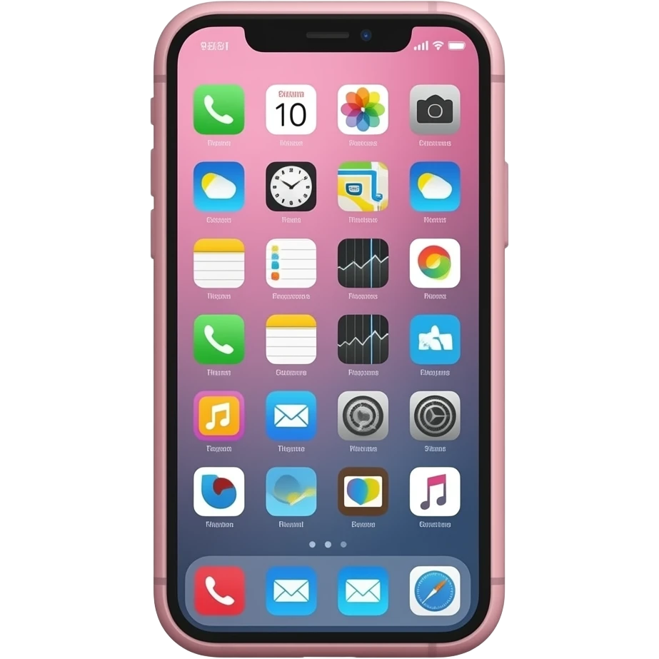 Make a pink iphone looking you emoji emoji
