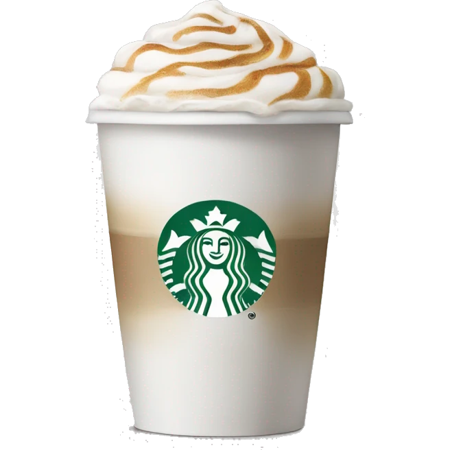 white coffee starbucks emoji