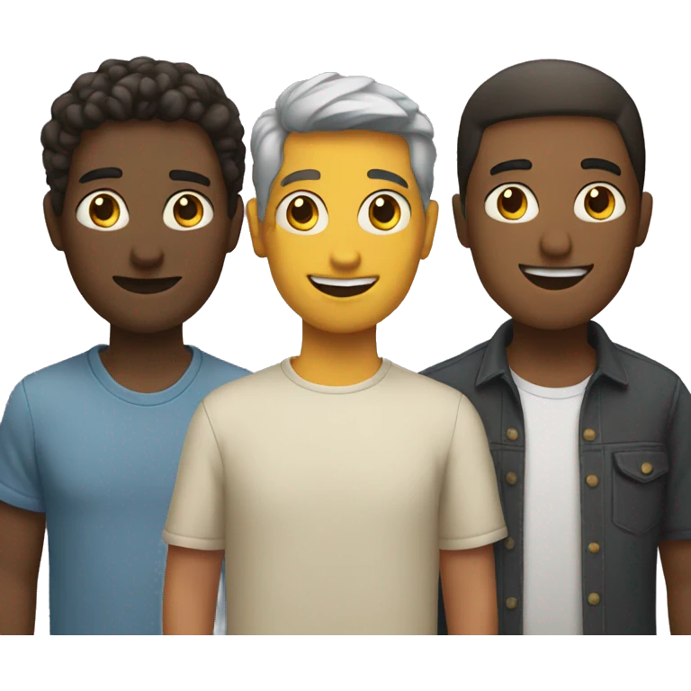 Three friends emoji