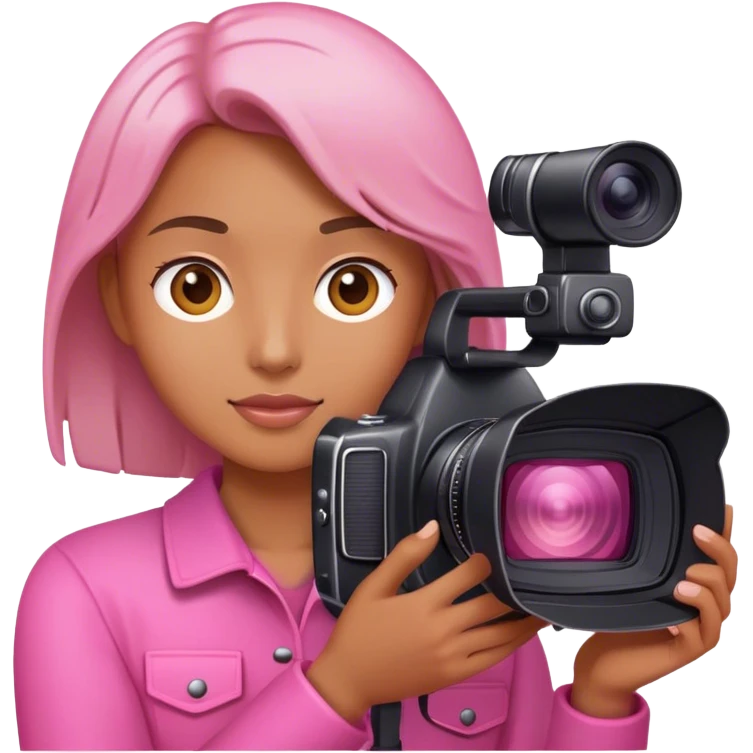 pink photographer light emoji