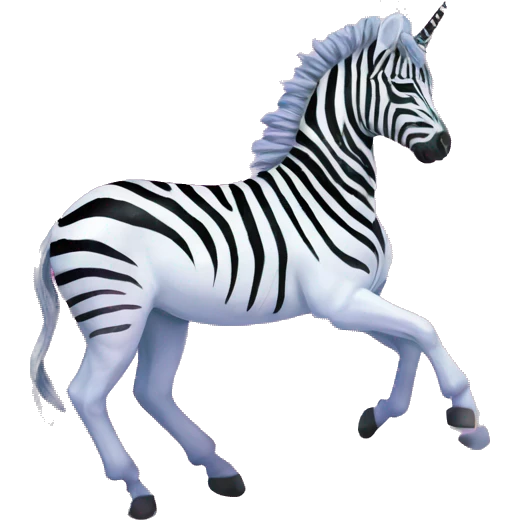 Zebra sparkling nebula unicorn Pegasus collage roses flowers palm trees emoji