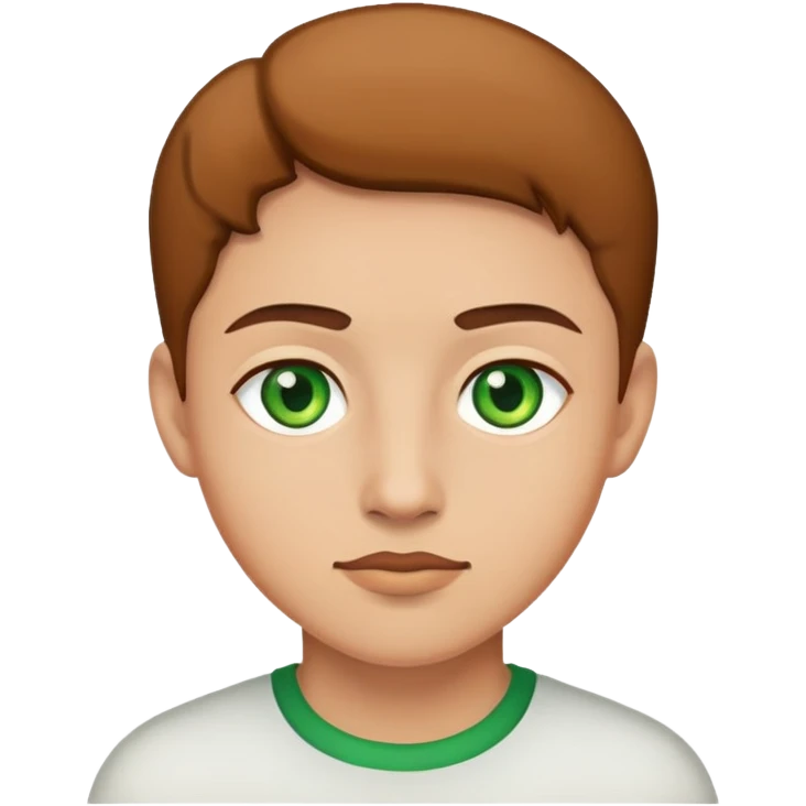Brown and green eyes emoji