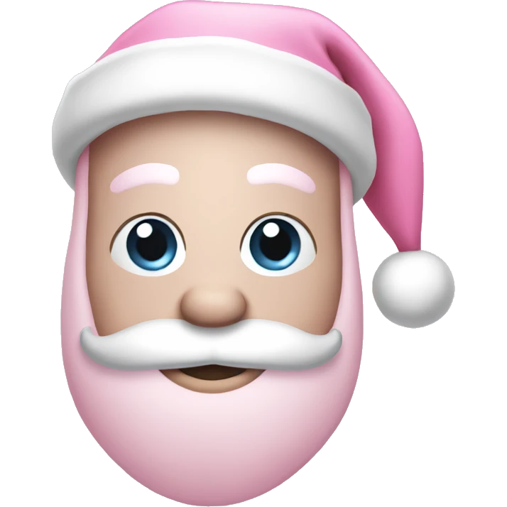 light pink santa hat emoji
