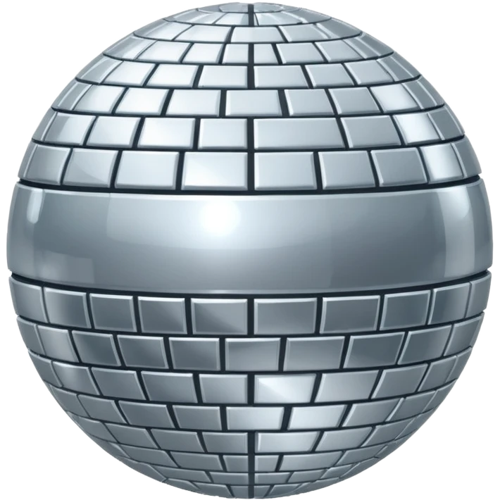 silver disco ball emoji