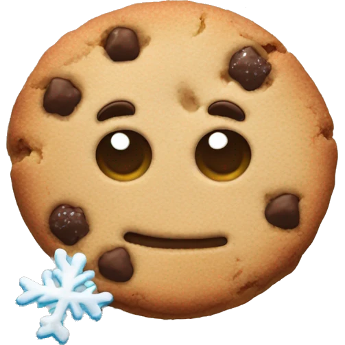 Cookies and snow  emoji