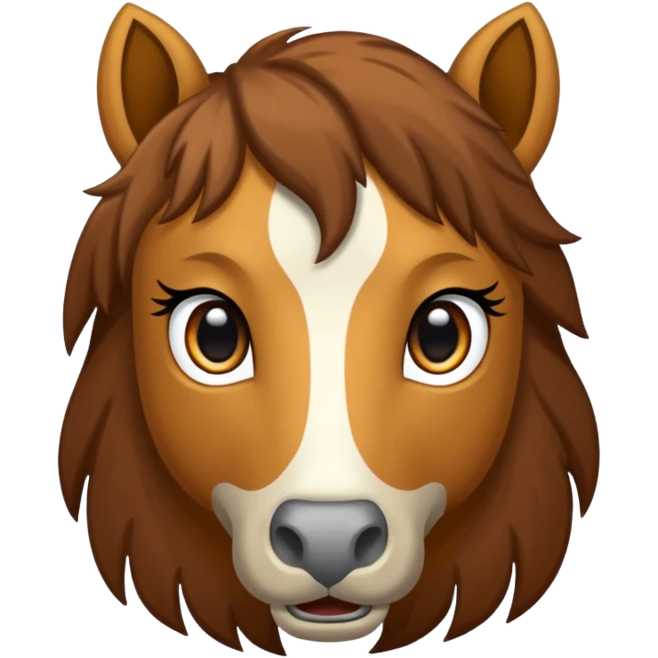 Pferd mit verliebten augen emoji